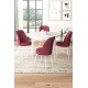 Dining Table & Chairs Set (5 Pieces) Tor - White, Burgundy White
Burgundy Dining Table & Chairs Set (5 Pieces) Tor - White, Burgundy White
Burgundy