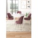 Dining Table & Chairs Set (5 Pieces) Tor - White, Dusty Rose White
Dusty Rose