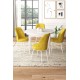 Dining Table & Chairs Set (5 Pieces) Tor - White, Mustard White
Mustard Dining Table & Chairs Set (5 Pieces) Tor - White, Mustard White
Mustard