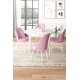 Dining Table & Chairs Set (5 Pieces) Tor - White, Pink White
Pink