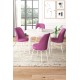 Dining Table & Chairs Set (5 Pieces) Tor - White, Purple White
Purple Dining Table & Chairs Set (5 Pieces) Tor - White, Purple White
Purple