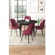 Dining Table & Chairs Set (5 Pieces) Tor - Black Marble, Burgundy Black Marble
Burgundy Dining Table & Chairs Set (5 Pieces) Tor - Black Marble, Burgundy Black Marble
Burgundy