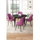 Dining Table & Chairs Set (5 Pieces) Tor - Black Marble, Purple Black Marble
Purple Dining Table & Chairs Set (5 Pieces) Tor - Black Marble, Purple Black Marble
Purple