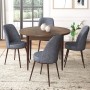 Dining Table & Chairs Set (5 Pieces) Tor - Baroque, Fume Baroque
Fume