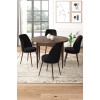 Dining Table & Chairs Set (5 Pieces) Tor - Baroque, Black Baroque
Black