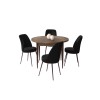 Dining Table & Chairs Set (5 Pieces) Tor - Baroque, Black Baroque
Black