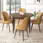 Dining Table & Chairs Set (5 Pieces) Tor - Baroque, Cappuccino Baroque
Cappuccino