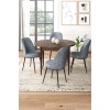 Dining Table & Chairs Set (5 Pieces) Tor - Baroque, Grey Baroque
Grey