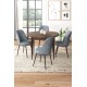 Dining Table & Chairs Set (5 Pieces) Tor - Baroque, Grey Baroque
Grey