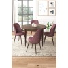 Dining Table & Chairs Set (5 Pieces) Tor - Baroque, Dusty Rose Baroque
Dusty Rose