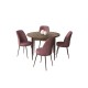 Dining Table & Chairs Set (5 Pieces) Tor - Baroque, Dusty Rose Baroque
Dusty Rose Dining Table & Chairs Set (5 Pieces) Tor - Baroque, Dusty Rose Baroque
Dusty Rose