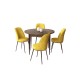 Dining Table & Chairs Set (5 Pieces) Tor - Baroque, Mustard Baroque
Mustard Dining Table & Chairs Set (5 Pieces) Tor - Baroque, Mustard Baroque
Mustard