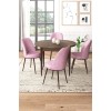 Dining Table & Chairs Set (5 Pieces) Tor - Baroque, Pink Baroque
Pink