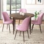 Dining Table & Chairs Set (5 Pieces) Tor - Baroque, Pink Baroque
Pink