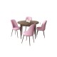 Dining Table & Chairs Set (5 Pieces) Tor - Baroque, Pink Baroque
Pink Dining Table & Chairs Set (5 Pieces) Tor - Baroque, Pink Baroque
Pink