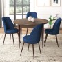 Dining Table & Chairs Set (5 Pieces) Tor - Baroque, Navy Blue Baroque
Navy Blue