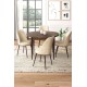Dining Table & Chairs Set (5 Pieces) Tor - Baroque, Cream Baroque
Cream