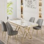 Dining Table & Chairs Set (5 Pieces) Vals - White, Gold, Grey White
Gold
Grey