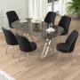 Dining Table & Chairs Set (7 Pieces) Lai - Anthracite, Chrome, Black Anthracite
Chrome
Black