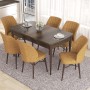 Extendable Dining Table & Chairs Set (7 Pieces) Eva - Baroque, Cappuccino Baroque
Cappuccino