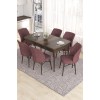 Extendable Dining Table & Chairs Set (7 Pieces) Eva - Baroque, Dusty Rose Baroque
Dusty Rose