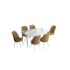 Extendable Dining Table & Chairs Set (7 Pieces) Han - White, Cappuccino White
Cappuccino Extendable Dining Table & Chairs Set (7 Pieces) Han - White, Cappuccino White
Cappuccino