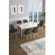 Extendable Dining Table & Chairs Set (7 Pieces) Han - White, Brown White
Brown Extendable Dining Table & Chairs Set (7 Pieces) Han - White, Brown White
Brown