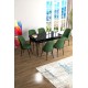Extendable Dining Table & Chairs Set (7 Pieces) Han - Black Marble, Khaki Black Marble
Khaki Extendable Dining Table & Chairs Set (7 Pieces) Han - Black Marble, Khaki Black Marble
Khaki