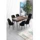 Extendable Dining Table & Chairs Set (7 Pieces) Han - Baroque, Black Baroque
Black Extendable Dining Table & Chairs Set (7 Pieces) Han - Baroque, Black Baroque
Black