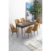 Extendable Dining Table & Chairs Set (7 Pieces) Han - Baroque, Cappuccino Baroque
Cappuccino