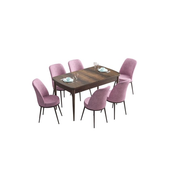 Extendable Dining Table & Chairs Set (7 Pieces) Han - Baroque, Pink Baroque
Pink Extendable Dining Table & Chairs Set (7 Pieces) Han - Baroque, Pink Baroque
Pink