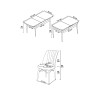 Extendable Dining Table & Chairs Set (7 Pieces) Nef - White, Cream White
Cream