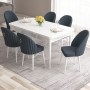 Extendable Dining Table & Chairs Set (7 Pieces) Roz - White, Anthracite White
Anthracite
