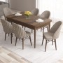 Extendable Dining Table & Chairs Set (7 Pieces) Roz - Baroque, Cappuccino Baroque
Cappuccino