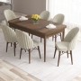 Extendable Dining Table & Chairs Set (7 Pieces) Roz - Baroque, Cream Baroque
Cream