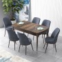 Extendable Dining Table & Chairs Set (7 Pieces) Zen - Baroque, Fume Baroque
Fume