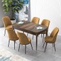 Extendable Dining Table & Chairs Set (7 Pieces) Zen - Baroque, Cappuccino Baroque
Cappuccino