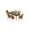 Extendable Dining Table & Chairs Set (7 Pieces) Zen - Baroque, Cappuccino Baroque
Cappuccino