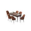 Extendable Dining Table & Chairs Set (7 Pieces) Zen - Baroque, Tile Red Baroque
Tile Red