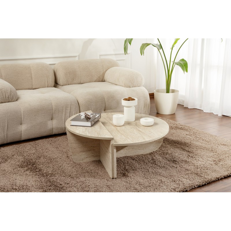 Hanah Home Coffee Table Orion - Travertine Travertine
Marble