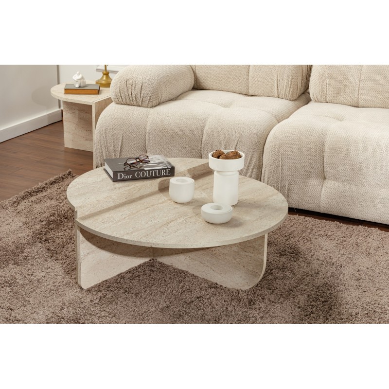Hanah Home Coffee Table Orion - Travertine Travertine
Marble