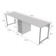 Hanah Home Study Desk Twin Study Desk - Atlantic Pine Atlantic Pine
Black