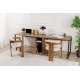 Hanah Home Study Desk Twin Study Desk - Atlantic Pine Atlantic Pine
Black