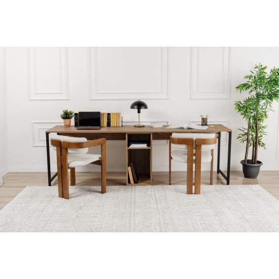 Hanah Home Study Desk Twin Study Desk - Atlantic Pine Atlantic Pine
Black