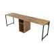 Hanah Home Study Desk Twin Study Desk - Atlantic Pine Atlantic Pine
Black