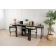 Hanah Home Study Desk Twin Study Desk - Anthracite Anthracite
Black