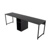 Hanah Home Study Desk Twin Study Desk - Anthracite Anthracite
Black