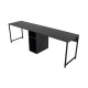 Hanah Home Study Desk Twin Study Desk - Anthracite Anthracite
Black