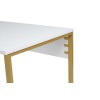 Hanah Home Study Desk Twin Study Desk - White White 
Gold