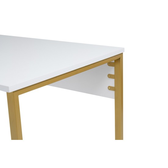 Hanah Home Study Desk Twin Study Desk - White White 
Gold